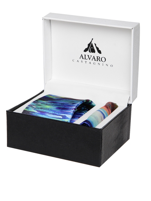 

Alvaro Castagnino Men Multicoloured Printed Accessory Gift Set, Multi