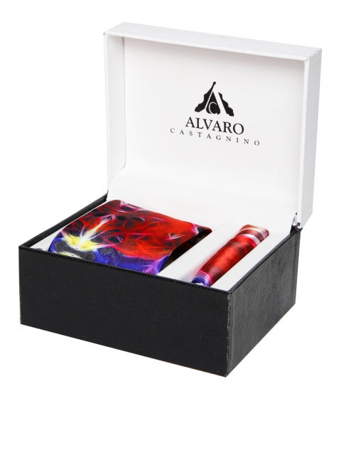 

Alvaro Castagnino Men Multicoloured Printed Accessory Gift Set, Multi