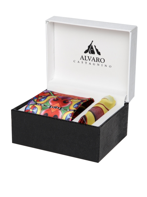 

Alvaro Castagnino Men Multicoloured Printed Accessory Gift Set, Multi