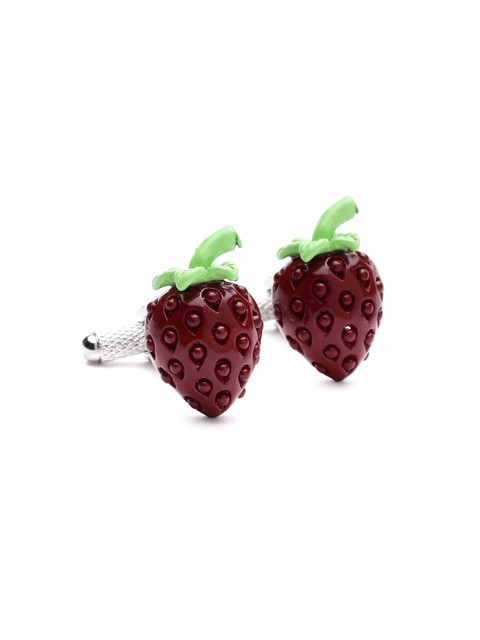 

Alvaro Castagnino Maroon & Silver-Toned Cufflinks