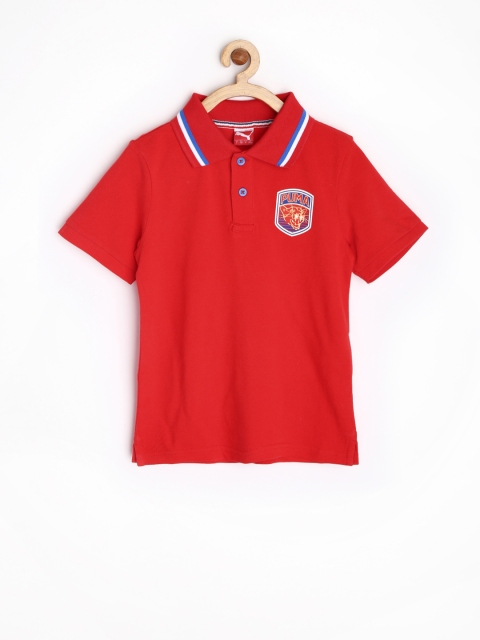 

PUMA Boys Red Polo T-shirt