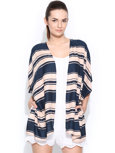 

Vero Moda Beige & Navy Striped Shrug