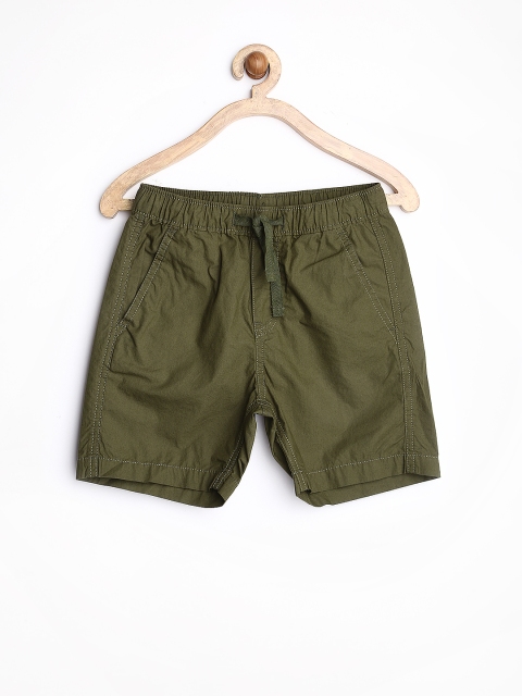 

Flying Machine Boys Olive Green Shorts