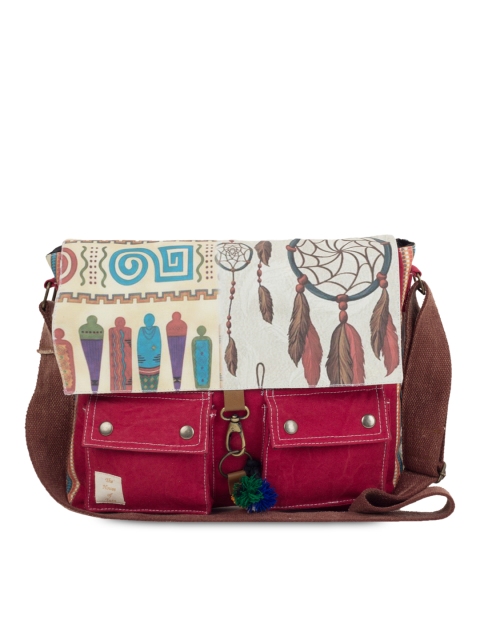 

The House of Tara Unisex Multicoloured Printed Messenger Bag, Multi