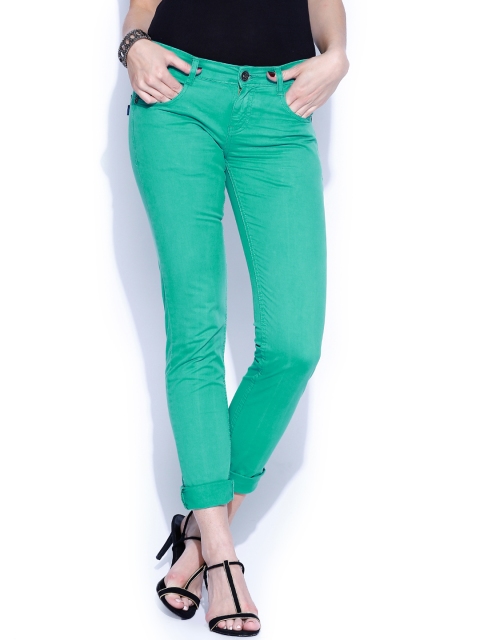 

Monte Carlo Sea Green Slim Fit Trousers