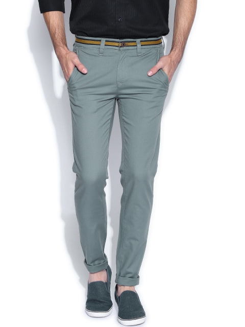 

United Colors of Benetton Green Slim Fit Trousers