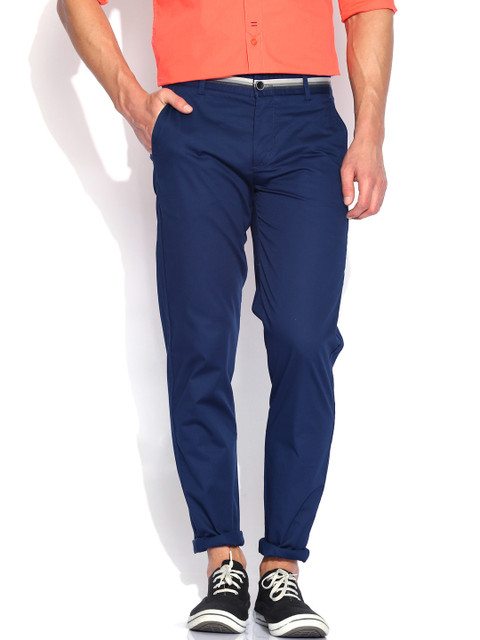 

United Colors of Benetton Blue Slim Fit Trousers