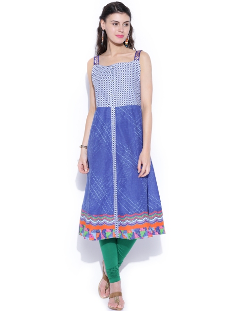 

Vishudh Blue Printed Anarkali Kurta