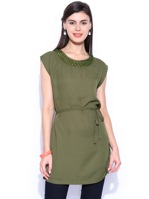 

Deal Jeans Olive Green Lace Tunic