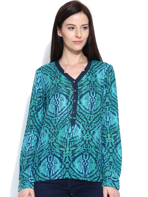 

Numero Uno Blue Printed Top
