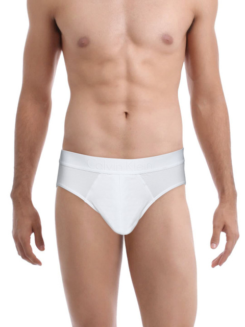

Calvin Klein Innerwear Black Men White Hip Briefs U1740D-001