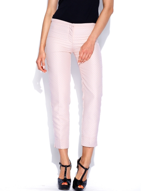 

United Colors of Benetton Pink & Off-White Trousers