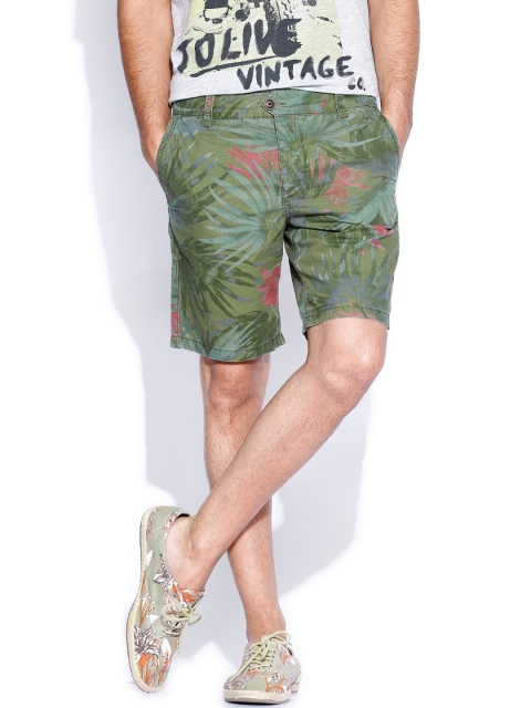 

Jack & Jones Green Printed Shorts