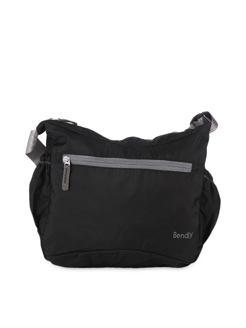 

Bendly Unisex Black Messenger Bag