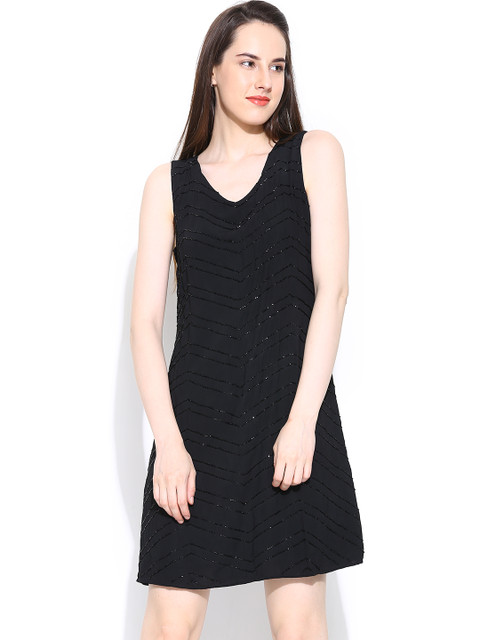 

Vero Moda Black Shift Dress with Beads