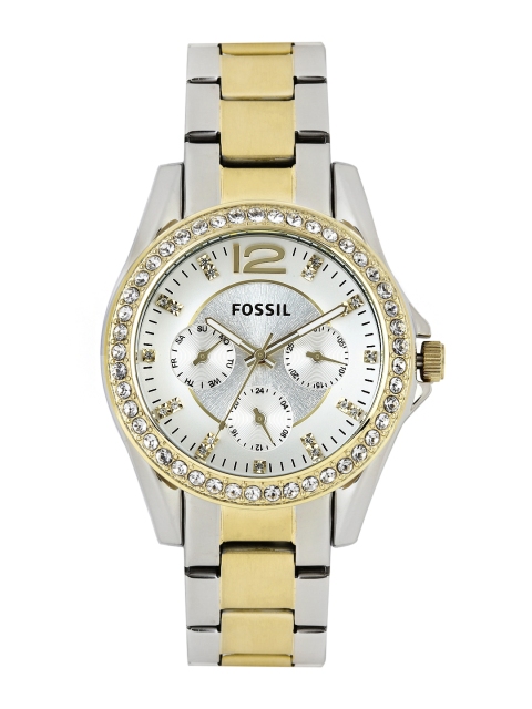 

Fossil Women Silver-Toned Dial Watch ES3204I