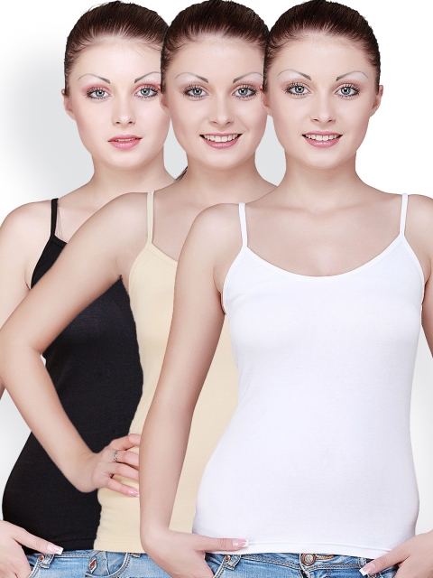 

Floret Pack of 3 Camisoles 1490, White