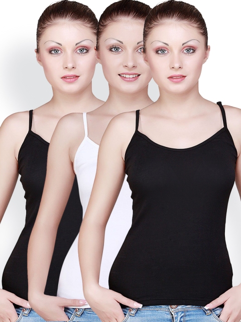 

Floret Pack of 3 Camisoles 1490, Black