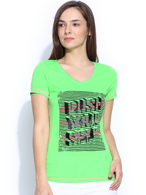 

ONLY PLAY Green Printed T-shirt