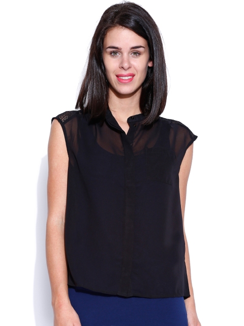 

ONLY Black Sheer Top