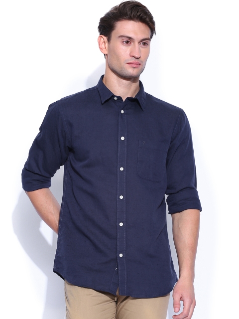 

IZOD Navy Linen Casual Shirt, Navy blue
