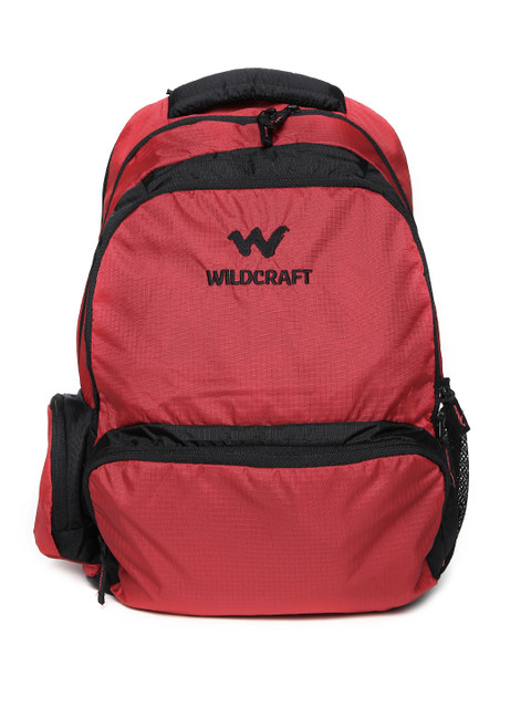 

Wildcraft Unisex Red & Black Backpack