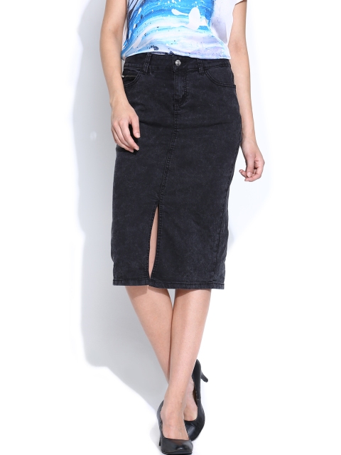 

Vero Moda Black Denim Pencil Skirt