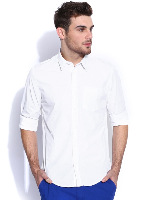 GAS White Casual Shirt available at myntra for Rs.2992