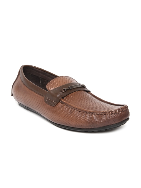 

Lee Cooper Men Brown Leather Loafers
