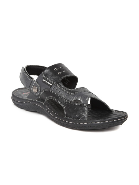 

Lee Cooper Men Black Leather Sandals