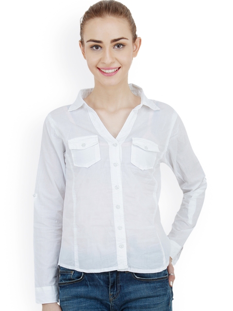 

Hapuka White Casual Shirt