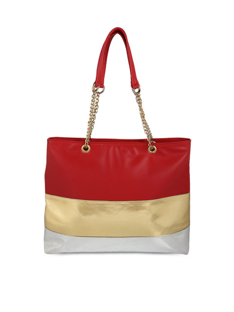 

Berrypeckers Red & Gold-Toned Shoulder Bag
