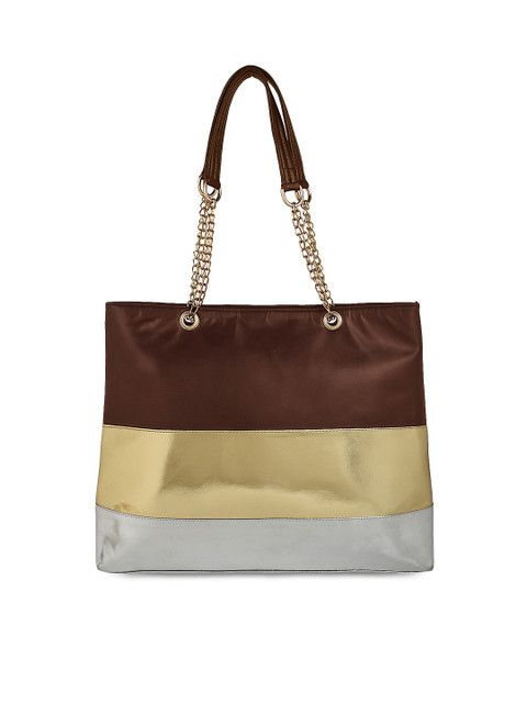 

Berrypeckers Brown & Gold-Toned Shoulder Bag