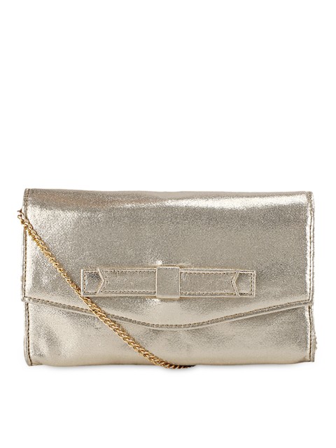 

Berrypeckers Gold-Toned Clutch