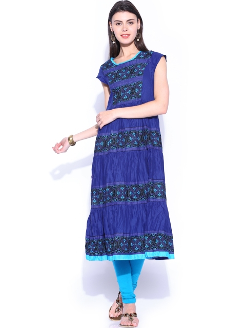 

Vishudh Blue Printed Kurta