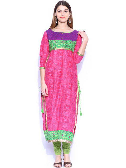 

Vishudh Pink Printed Kurta