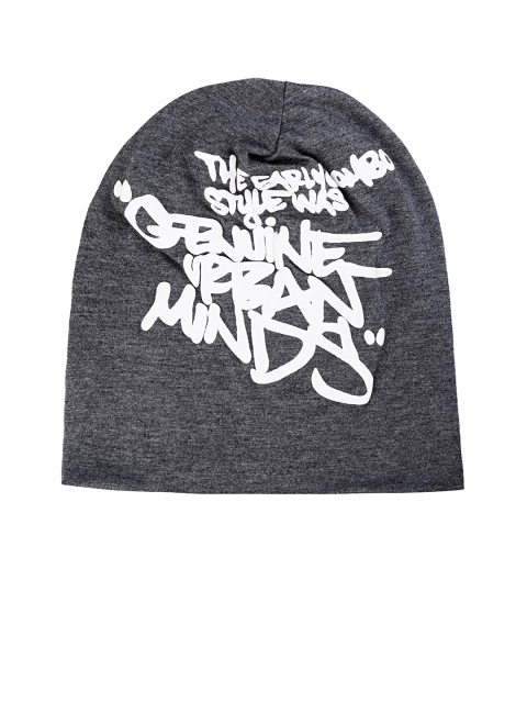 

NOISE Unisex Dark Grey Printed Beanie