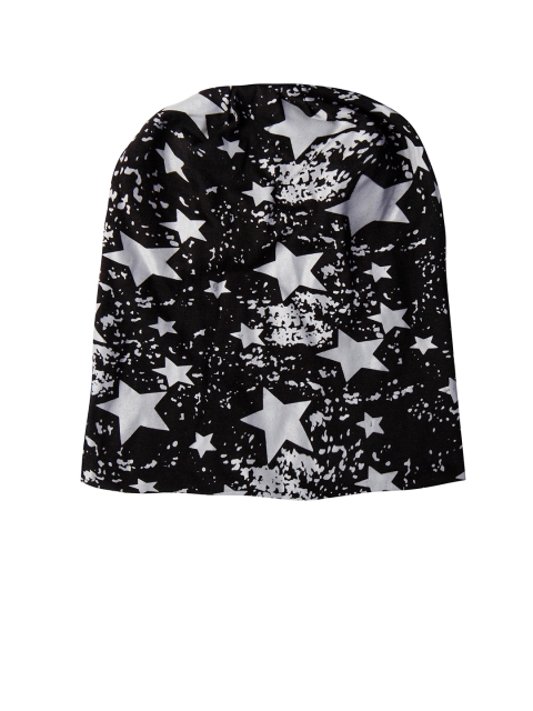 

NOISE Unisex Black Star Print Beanie
