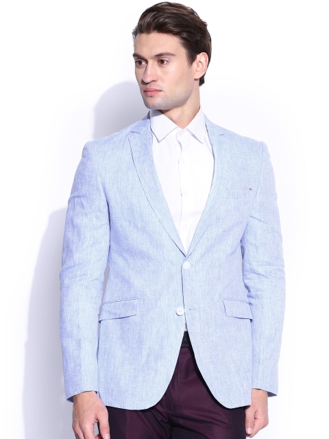 

Peter England Blue Linen Blazer