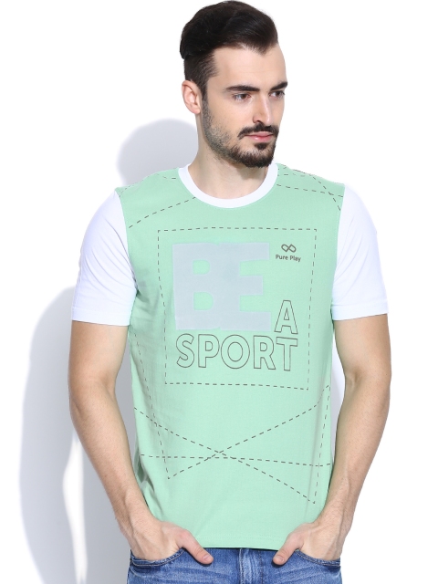 

Pure Play Green Printed T-shirt