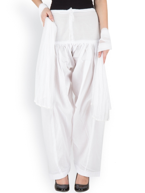 

Castle White Salwar & Dupatta