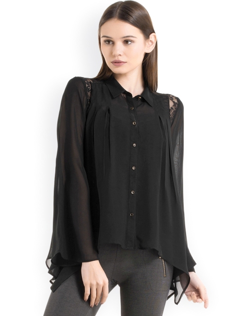 

Kazo Black Sheer Shirt