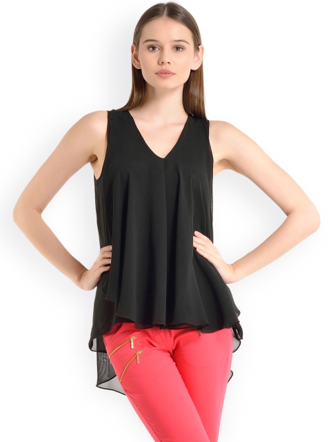 

Kazo Black Layered Top