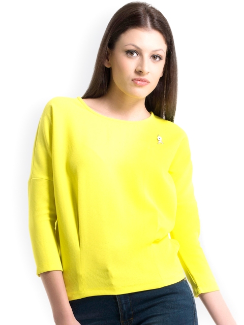 

Kazo Yellow Liza Top