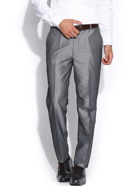 

Arrow Grey & Black Tapered Fit Formal Trousers