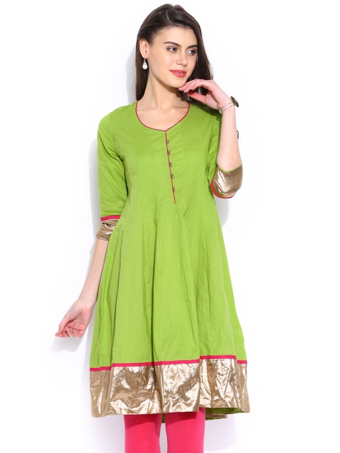 

Vishudh Green Anarkali Kurta