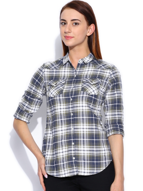 

Tokyo Talkies Blue & Green Checked Shirt