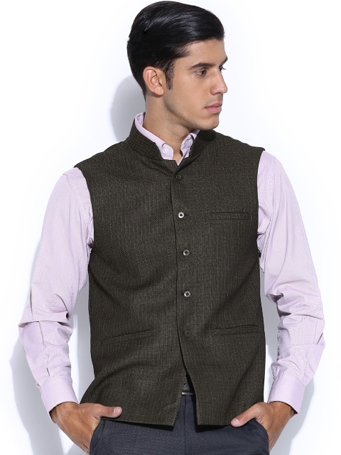 

Four One Oh Brown Nehru Jacket