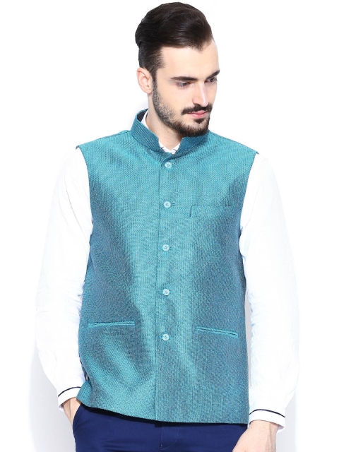 

Four One Oh Blue Nehru Jacket