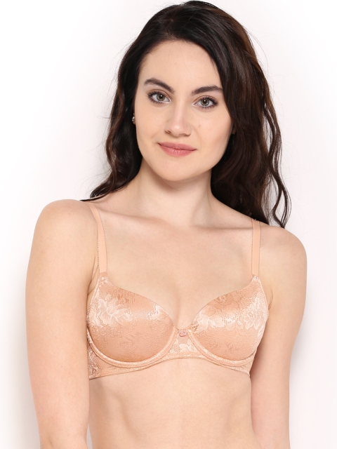 

Amante Peach-Coloured Lace Bra BCFR04, Pink